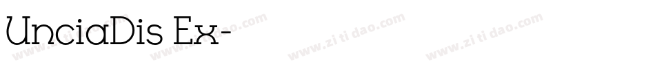 UnciaDis Ex字体转换